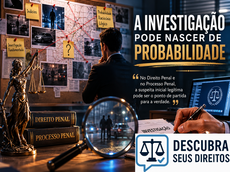 A investigação pode nascer de probabilidade