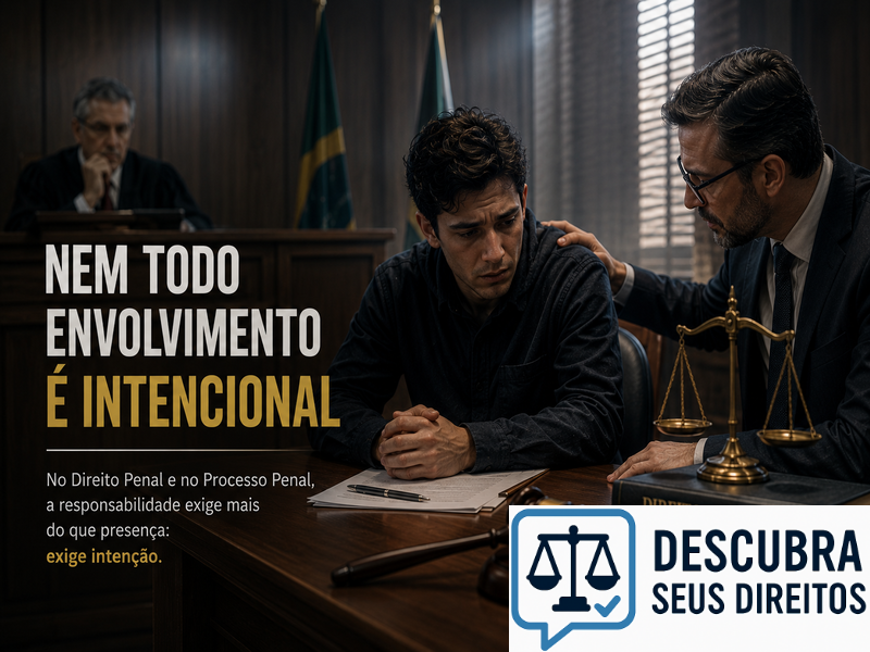Nem todo envolvimento é intencional