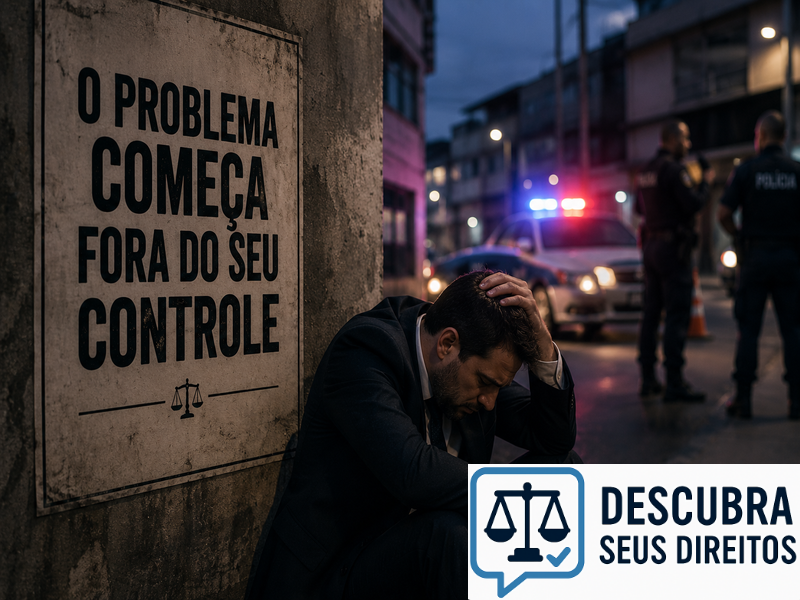 O problema começa fora do seu controle