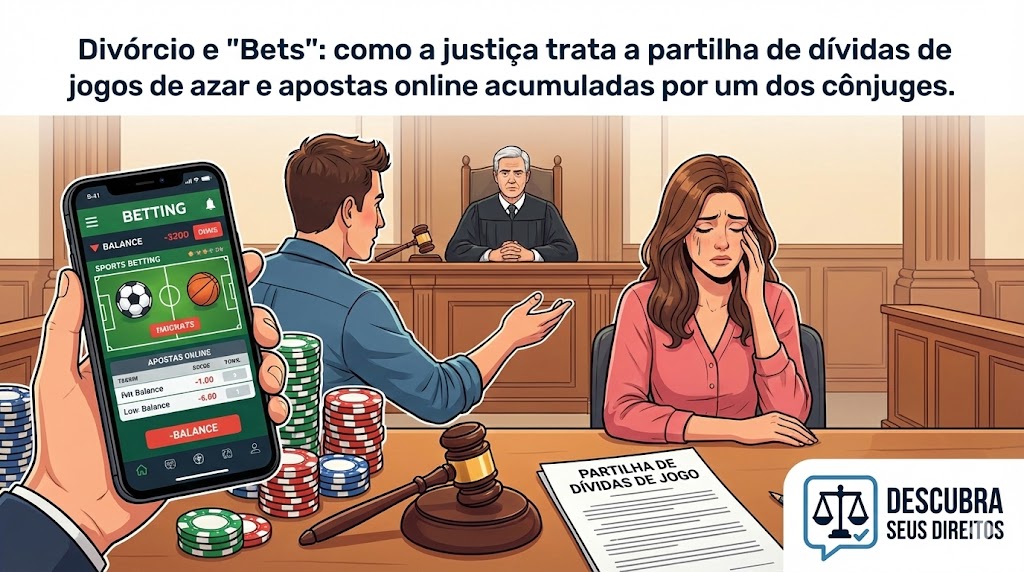 Divórcio e bets: como a Justiça trata a partilha de dívidas de apostas online feitas por um dos cônjuges