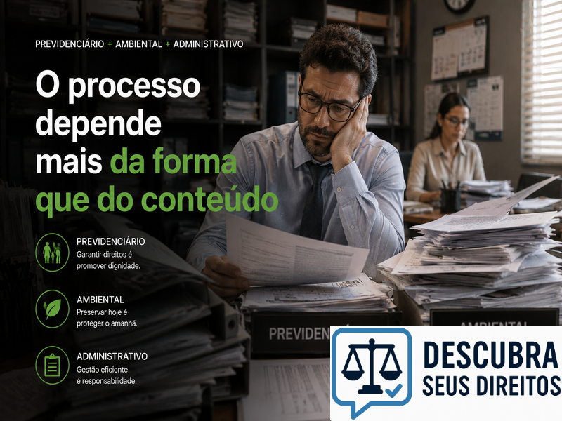 O processo depende mais da forma que do conteúdo