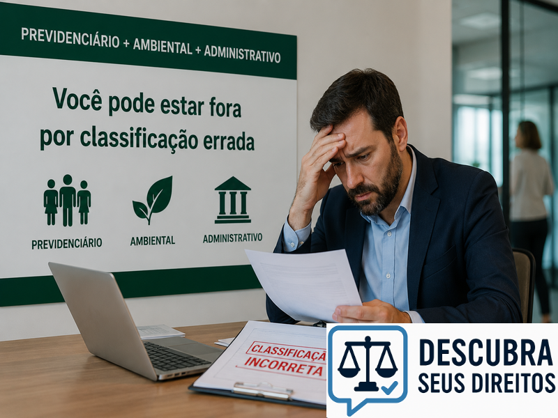 Você pode estar fora por classificação errada