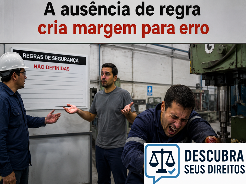A ausência de regra cria margem para erro