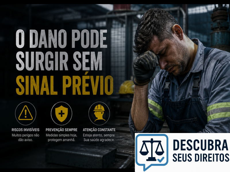 O dano pode surgir sem sinal prévio