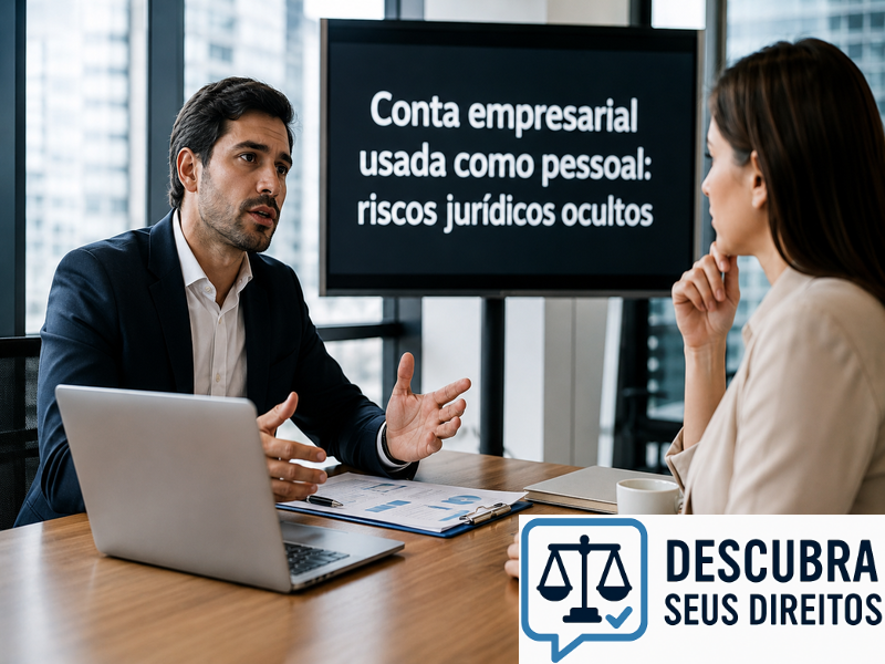 Conta empresarial usada como pessoal: riscos jurídicos ocultos
