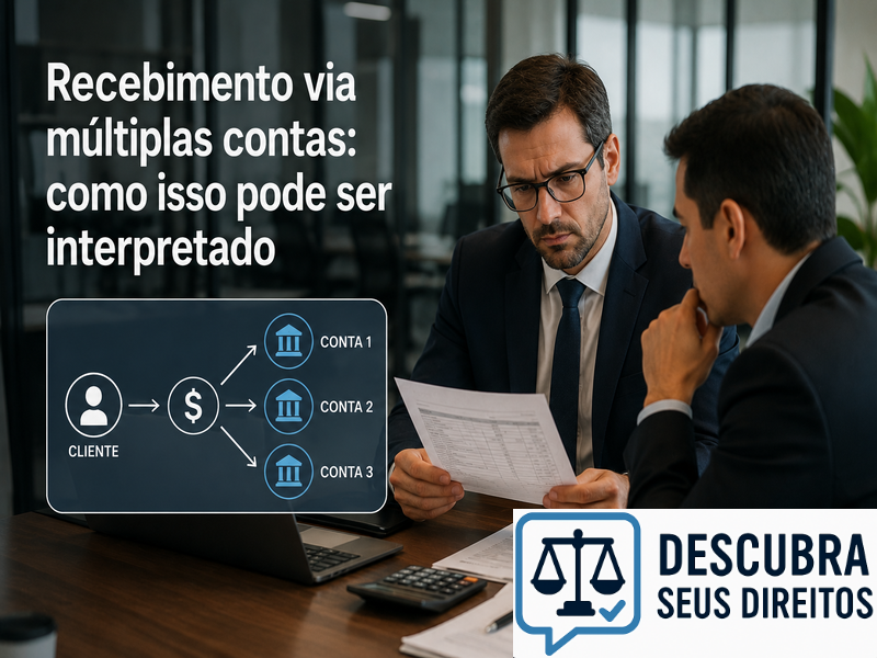 Recebimento via múltiplas contas: como isso pode ser interpretado