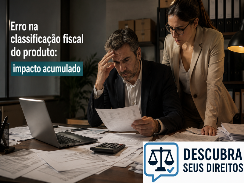 Erro na classificação fiscal do produto: impacto acumulado
