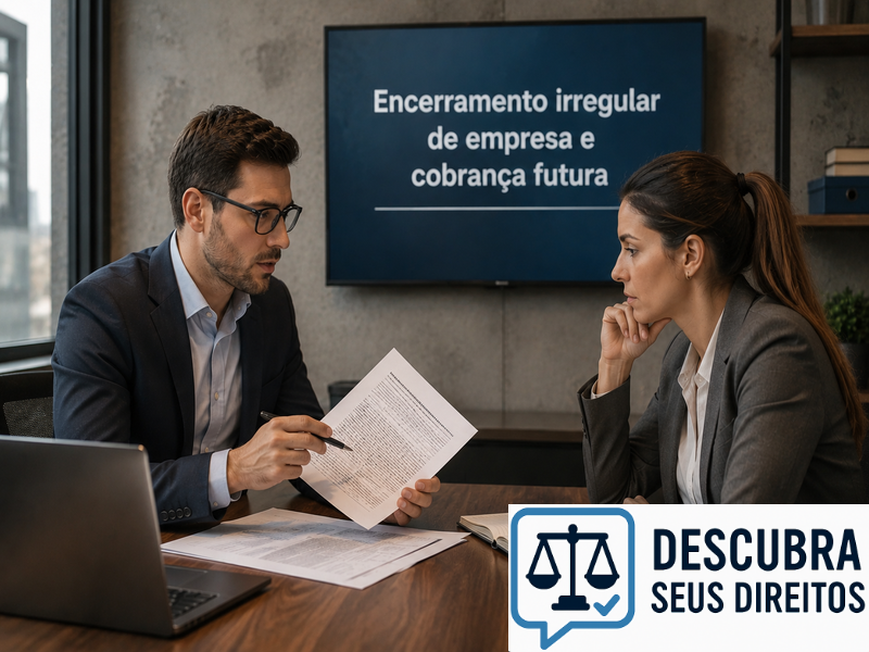 Encerramento irregular de empresa e cobrança futura
