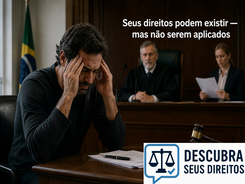 Seus direitos podem existir — mas não serem aplicados