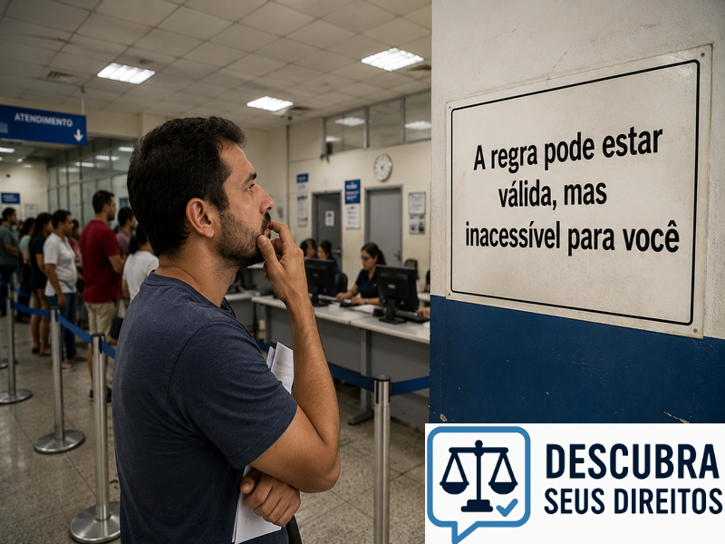 A regra pode estar válida, mas inacessível para você