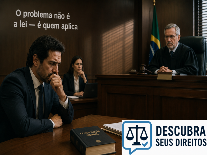 O problema não é a lei — é quem aplica