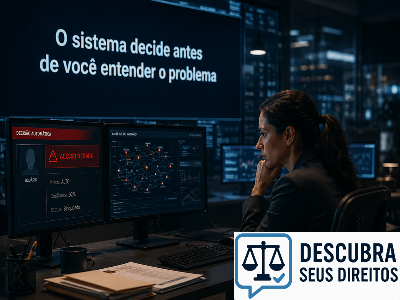 O sistema decide antes de você entender o problema