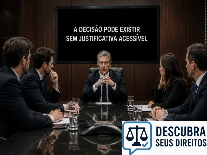 A decisão pode existir sem justificativa acessível