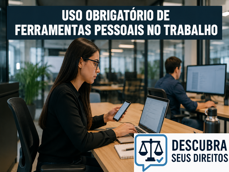 Uso obrigatório de ferramentas pessoais no trabalho