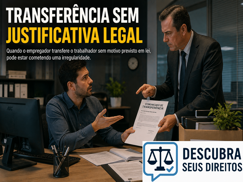 Transferência sem justificativa legal