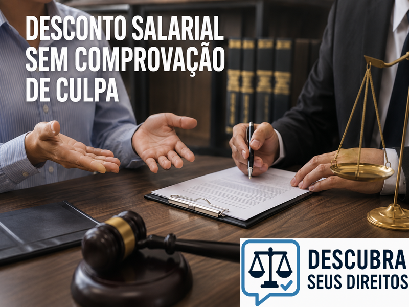 Desconto salarial sem comprovação de culpa