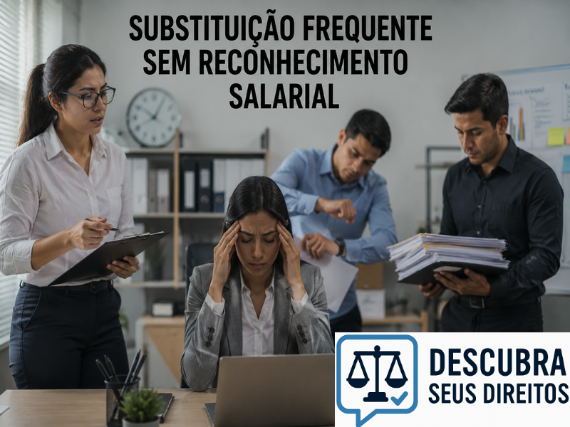 Substituição frequente sem reconhecimento salarial