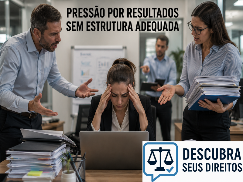 Pressão por resultados sem estrutura adequada