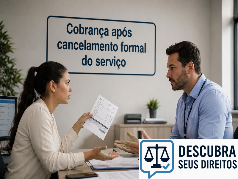 Cobrança após cancelamento formal do serviço