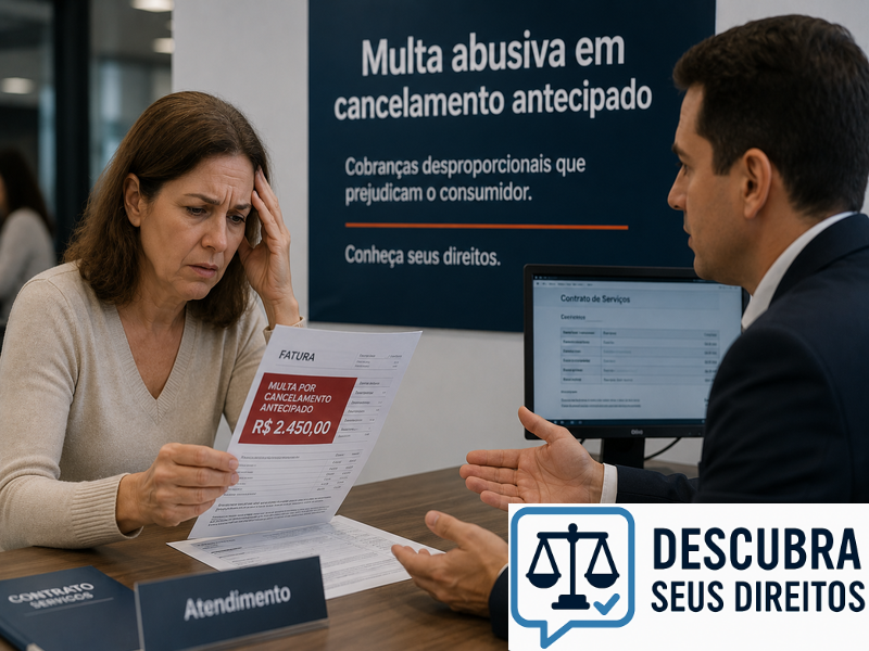 Multa abusiva em cancelamento antecipado