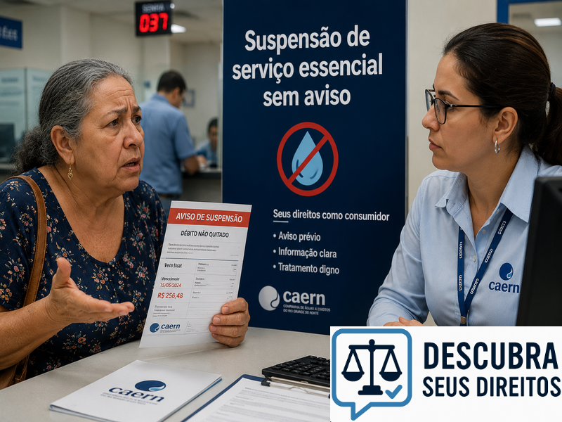 Suspensão de serviço essencial sem aviso