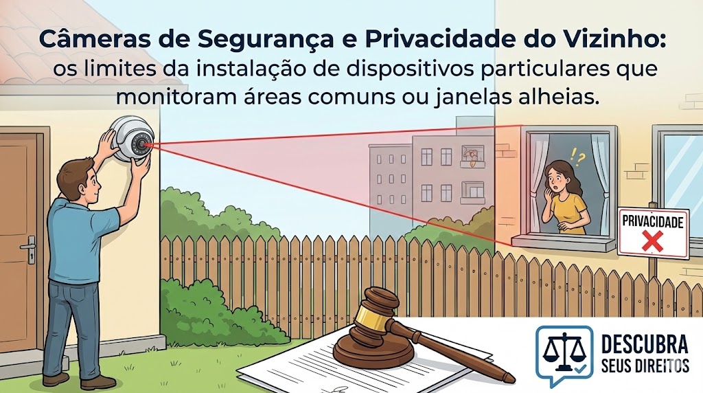 Câmeras de segurança e privacidade do vizinho: até onde vai o direito de vigiar