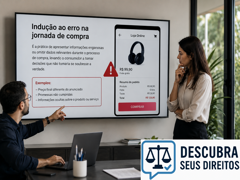 Indução ao erro na jornada de compra