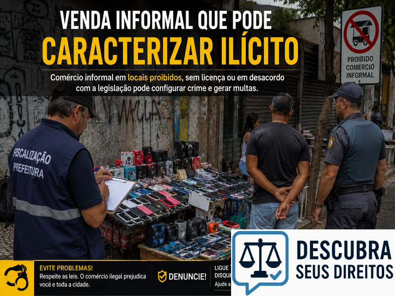 Venda informal que pode caracterizar ilícito — quando a atividade sem formalização gera riscos jurídicos