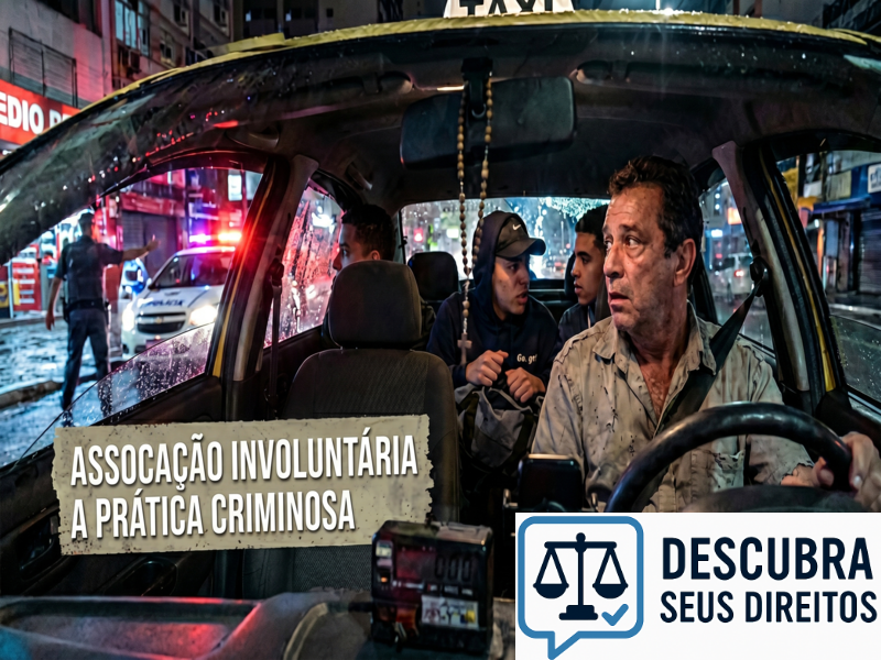 Associação involuntária a prática criminosa — quando a vinculação indevida pode gerar riscos jurídicos