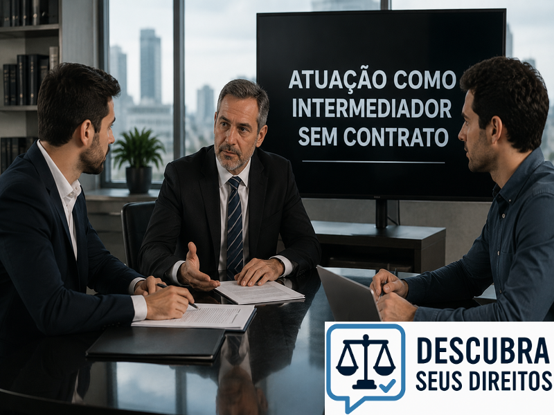 Atuação como intermediador sem contrato — quando a informalidade pode gerar riscos jurídicos