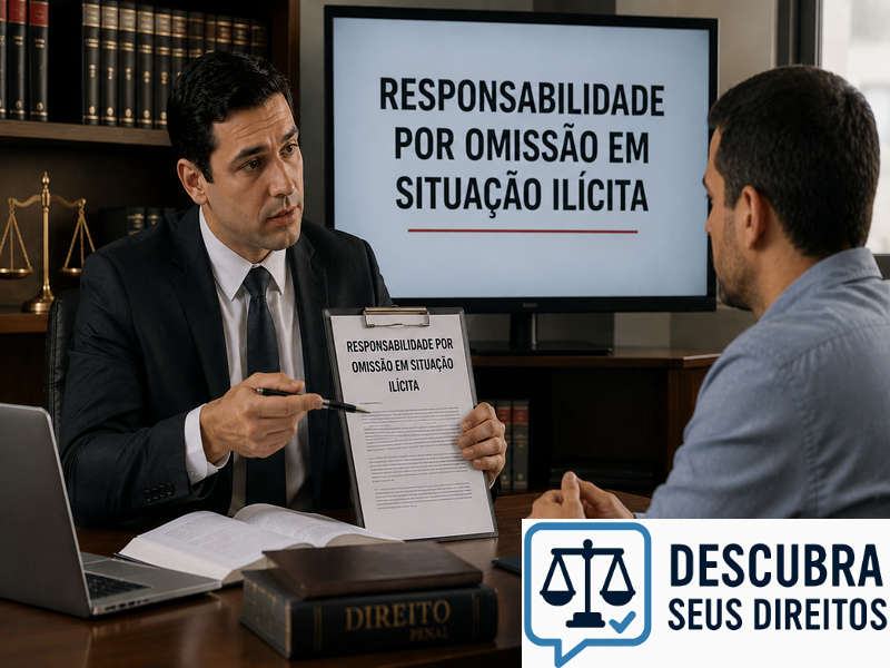 Responsabilidade por omissão em situação ilícita — quando a inércia pode gerar consequências jurídicas