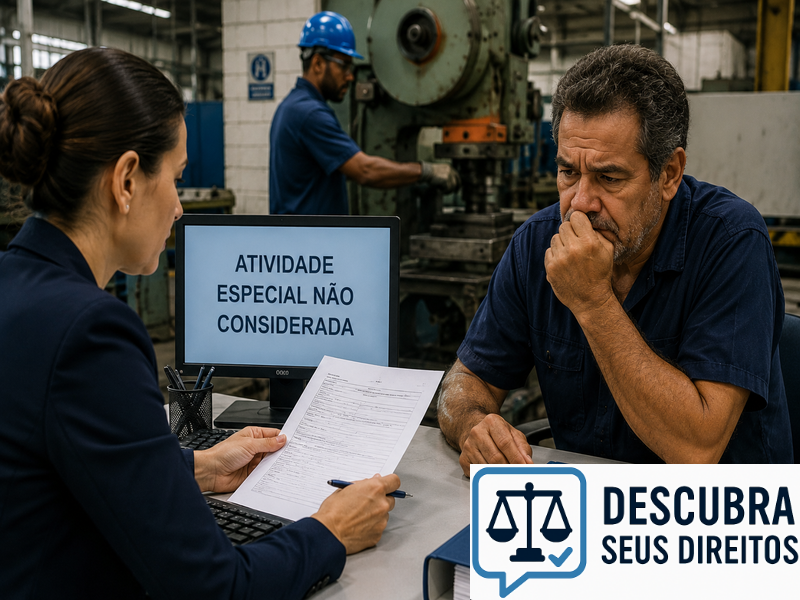 Atividade especial não considerada — quando condições de trabalho são ignoradas no reconhecimento do direito