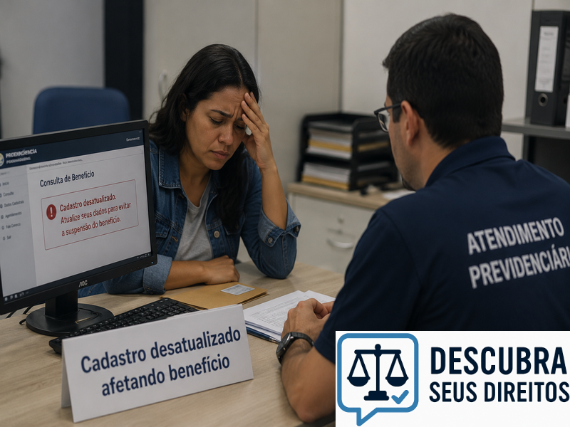 Cadastro desatualizado afetando benefício — quando dados incorretos impedem o acesso a direitos previdenciários