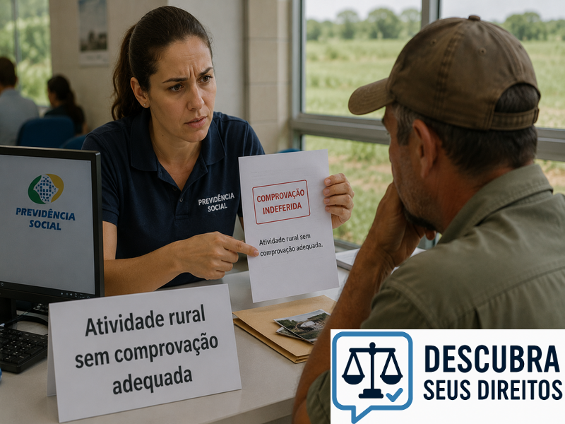 Atividade rural sem comprovação adequada — quando a falta de provas impede o reconhecimento do tempo rural