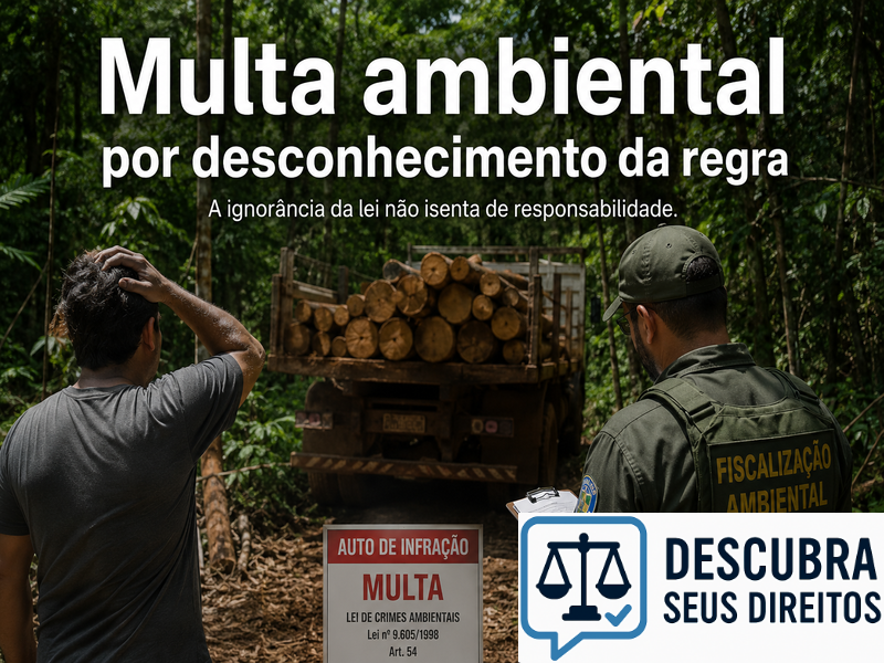 Multa ambiental por desconhecimento da regra — quando a falta de informação gera penalidades legais