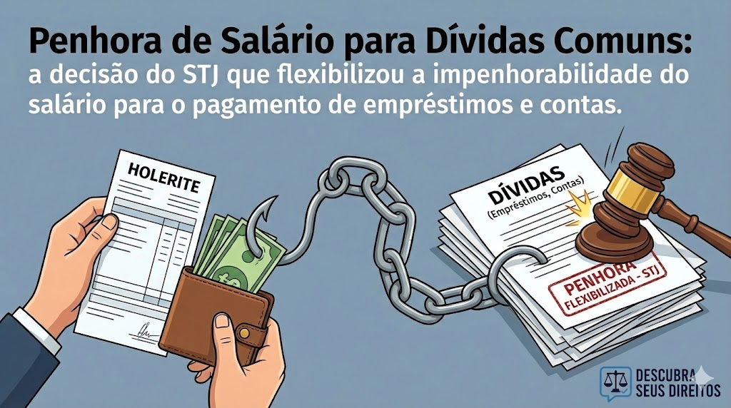 Penhora de salário para dívidas comuns: o que mudou no STJ e quais são os filtros para a constrição
