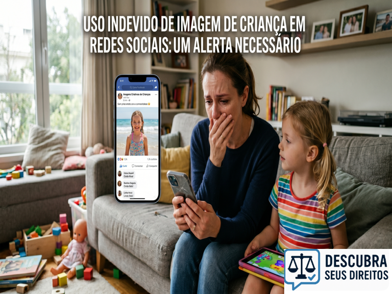 Uso indevido de imagem de criança em redes sociais — quando a exposição sem autorização gera responsabilidade legal