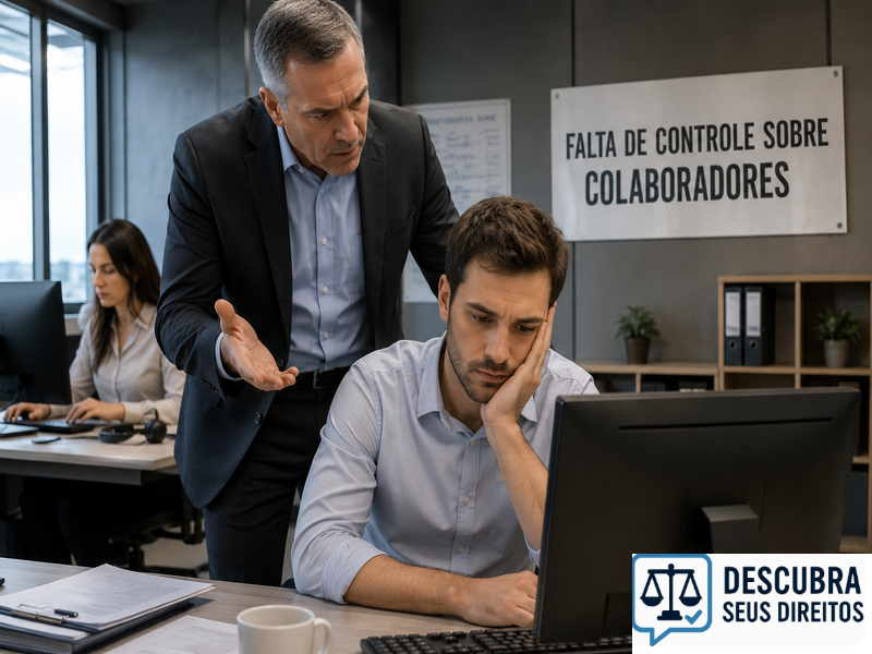 Falta de controle sobre colaboradores — quando a ausência de supervisão pode gerar responsabilidade da empresa