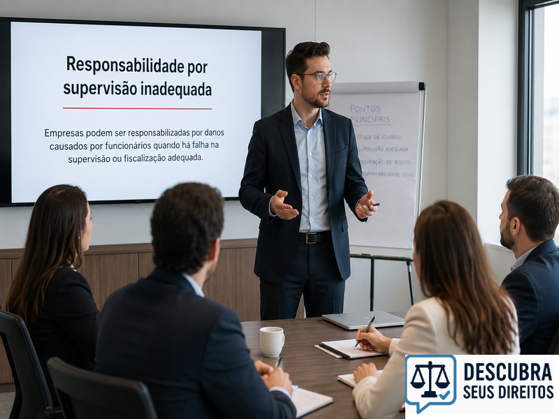 Responsabilidade por supervisão inadequada — quando a falha no acompanhamento gera dever de indenizar