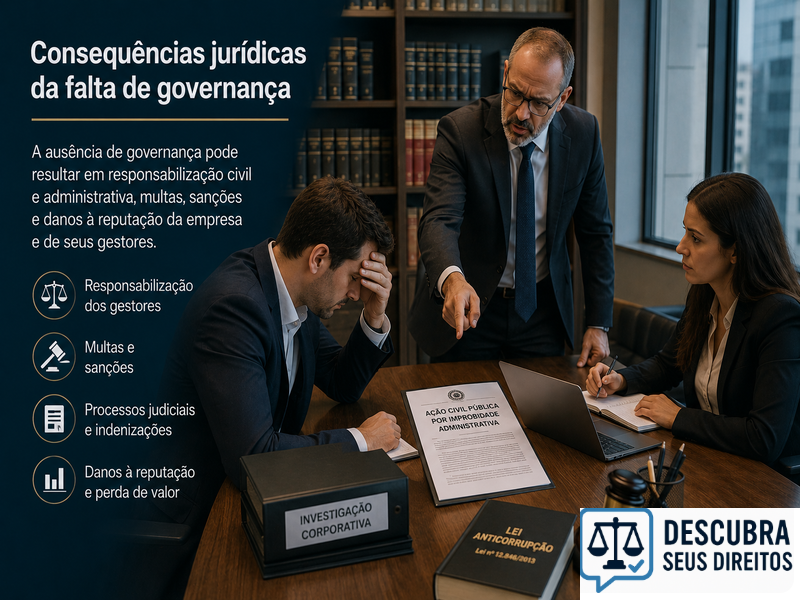 Consequências jurídicas da falta de governança — quando a ausência de estrutura organizacional gera responsabilidade