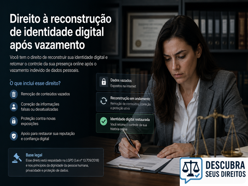 Direito à reconstrução de identidade digital após vazamento — quando a exposição de dados exige medidas de reparação e reestruturação online