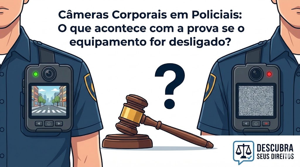 Câmeras corporais e prova penal quando o equipamento é desligado de propósito