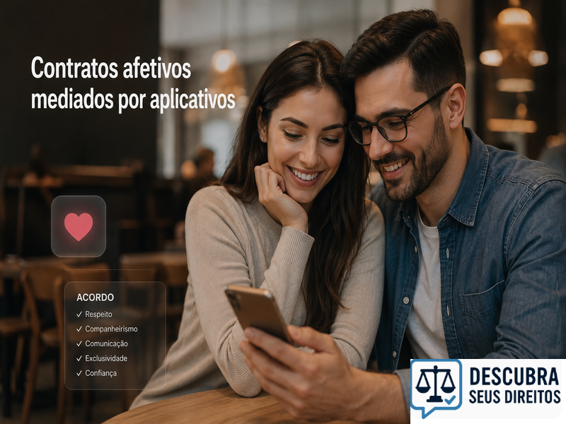 Contratos afetivos mediados por aplicativos — quando relações digitais passam a gerar efeitos jurídicos