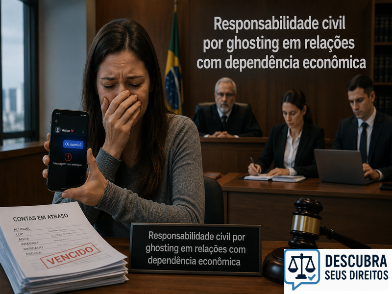 Responsabilidade civil por ghosting em relações com dependência econômica — quando o silêncio abrupto gera consequências jurídicas