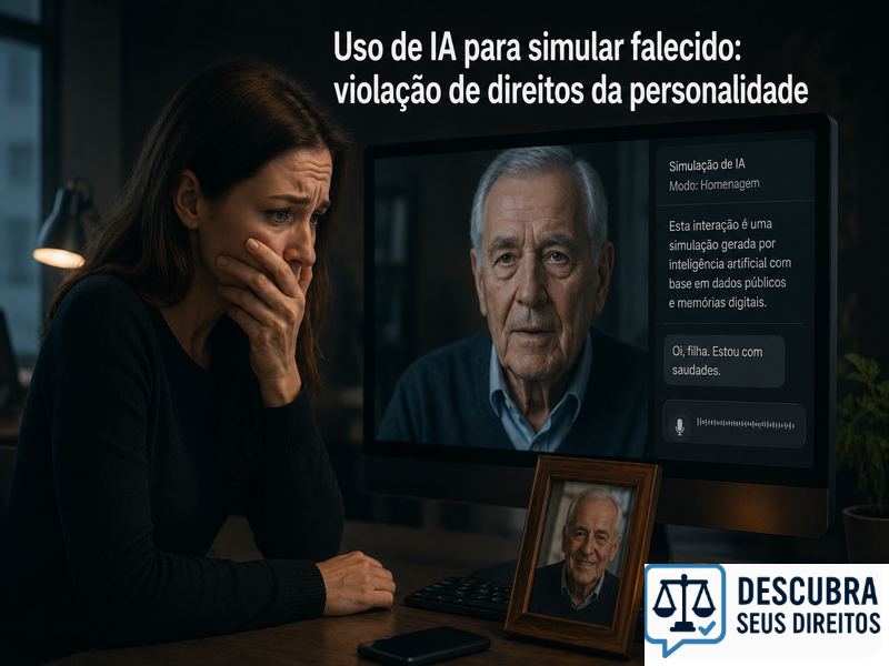Uso de IA para simular falecido — quando a recriação digital pode violar direitos da personalidade