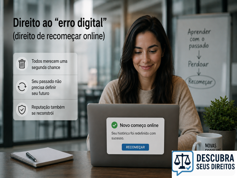 Direito ao “erro digital” — quando o indivíduo busca recomeçar sua trajetória no ambiente online