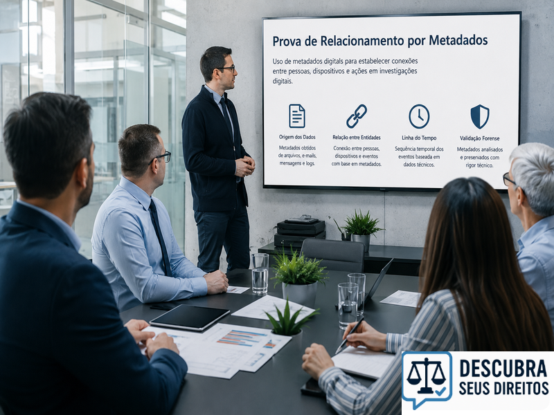 Prova de relacionamento por metadados — quando dados invisíveis confirmam vínculos afetivos e jurídicos
