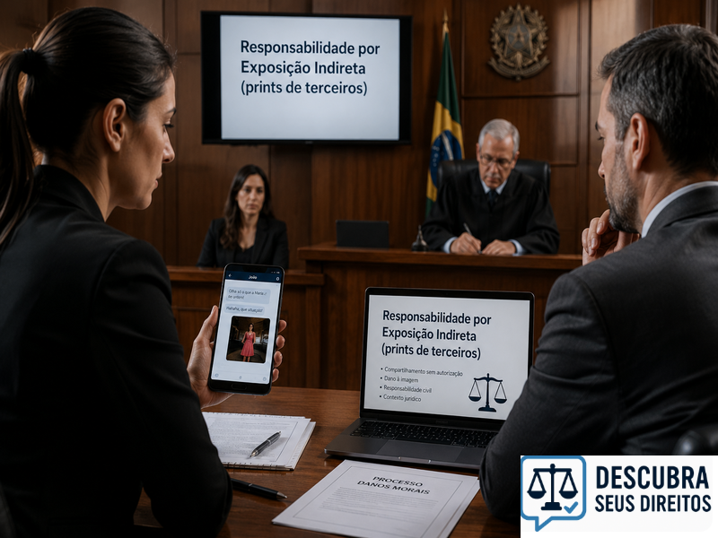 Responsabilidade por exposição indireta — quando prints de terceiros geram violação de direitos