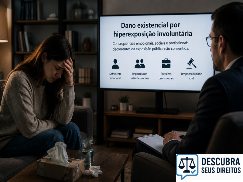 Dano existencial por hiperexposição involuntária — quando a superexposição digital compromete a vida pessoal e a autodeterminação