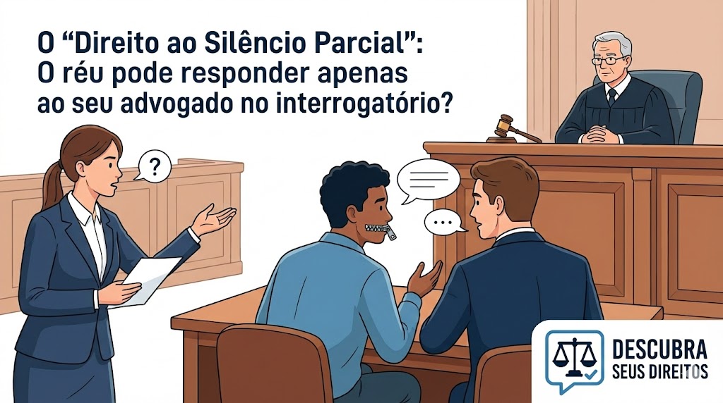Direito ao silêncio parcial no interrogatório: quando o réu escolhe a quem responder
